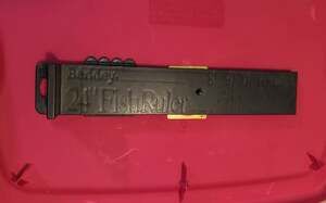 Berkley 24" Black Plastic Folding Fish Ruler Measure With Slides